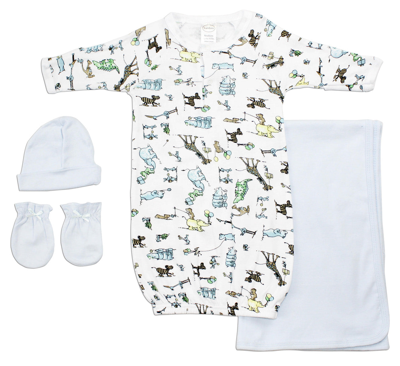 Boys' 4 Piece Layette Set