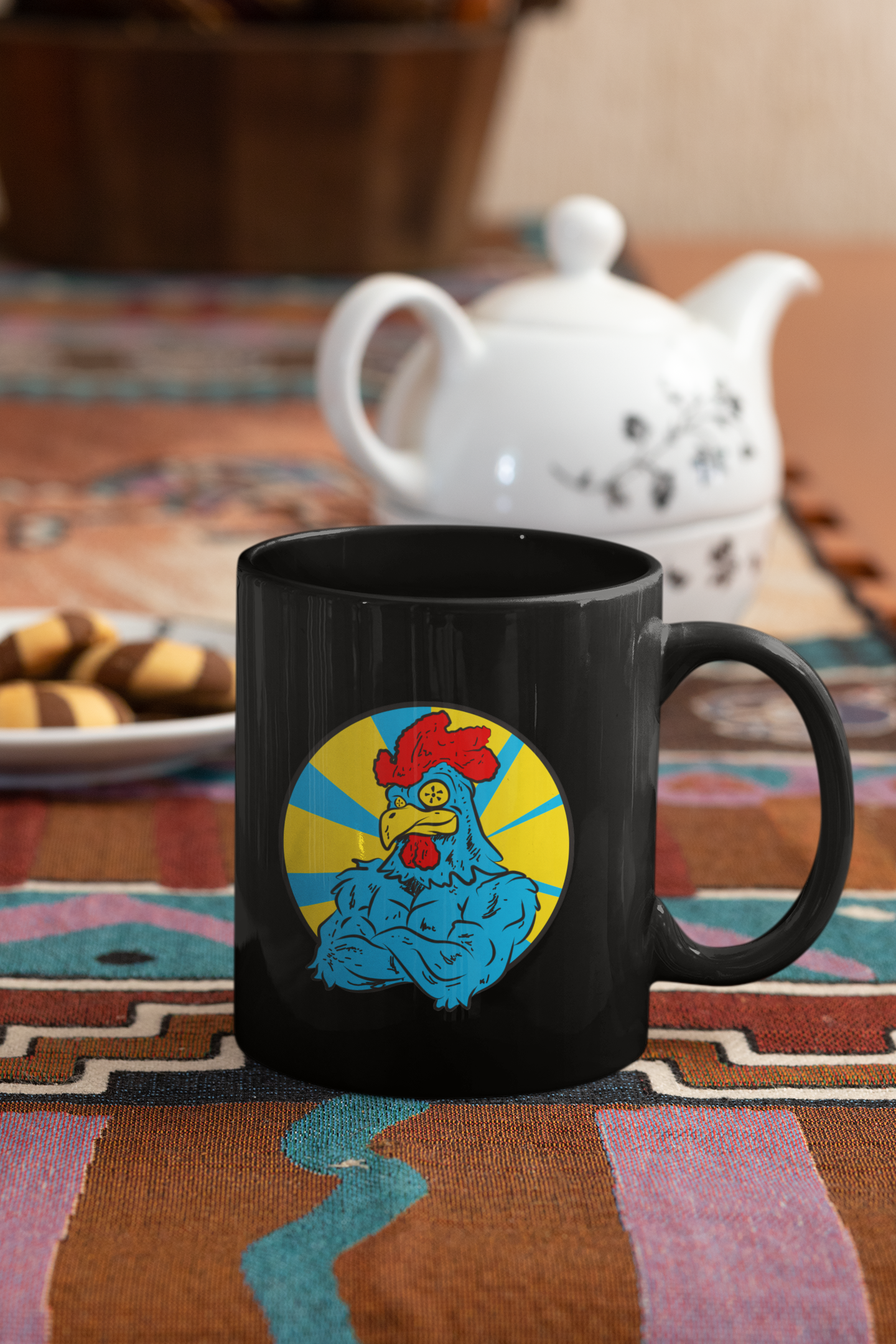 Big Cock Rooster Modern Pop Art Coffee Mug