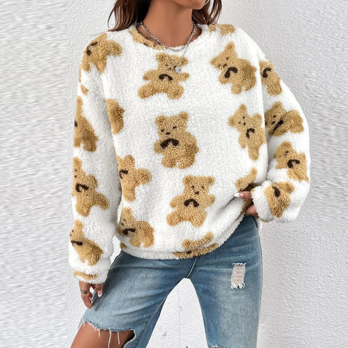 O Neck Street Loose Tops Sweater