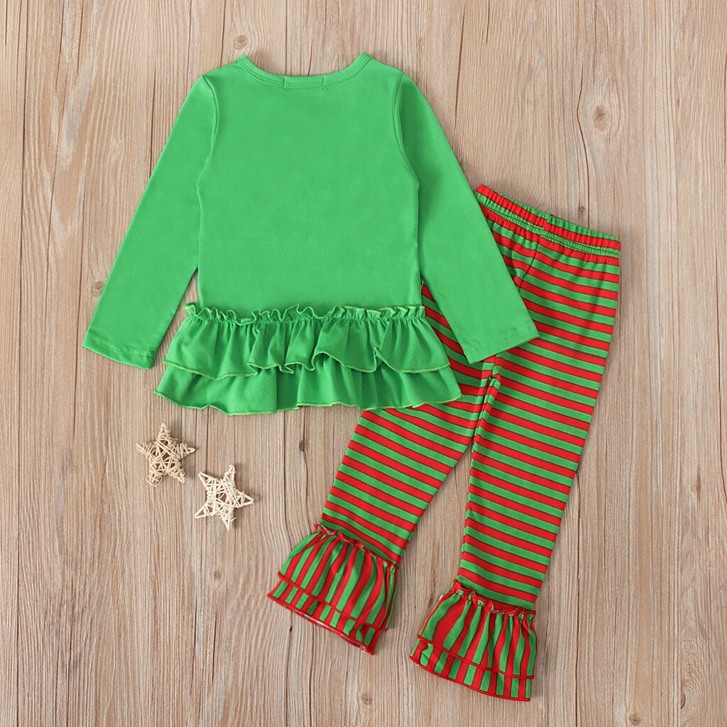 Girls Christmas Outfits Santa Clothing Set Baby