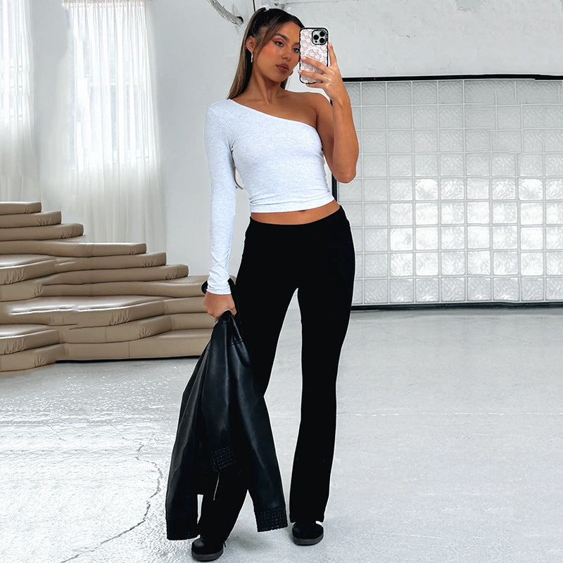 Sexy High-Waisted Flared Pants for Sassy Girls