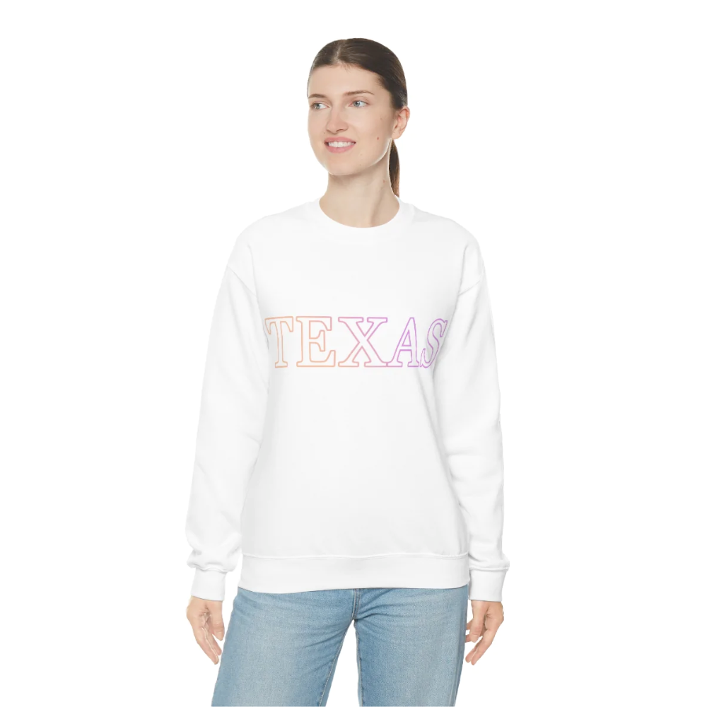 Womens Texas Gradient Crewneck Sweatshirt