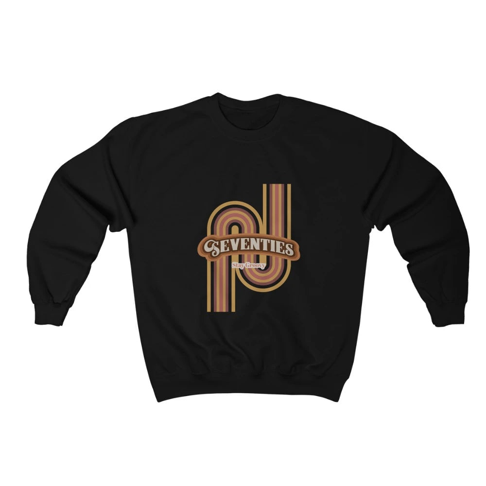 Womens Retro 70's Crewneck Sweatshirt