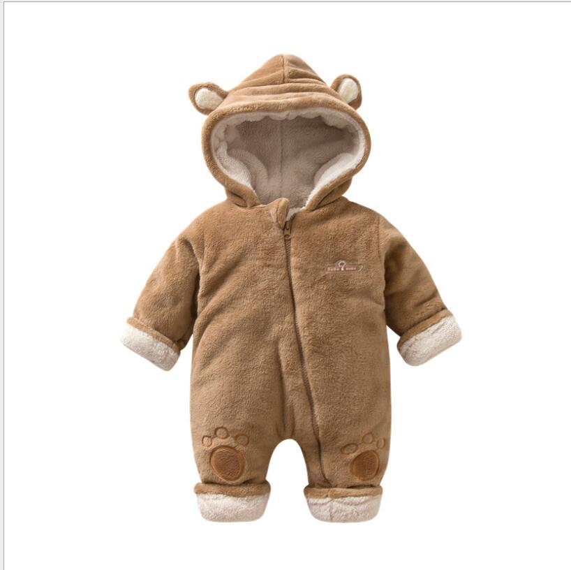 lovely Warm Baby Rompers Winter Clothing Newborns