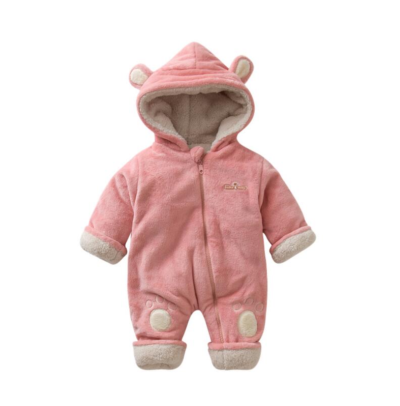 lovely Warm Baby Rompers Winter Clothing Newborns