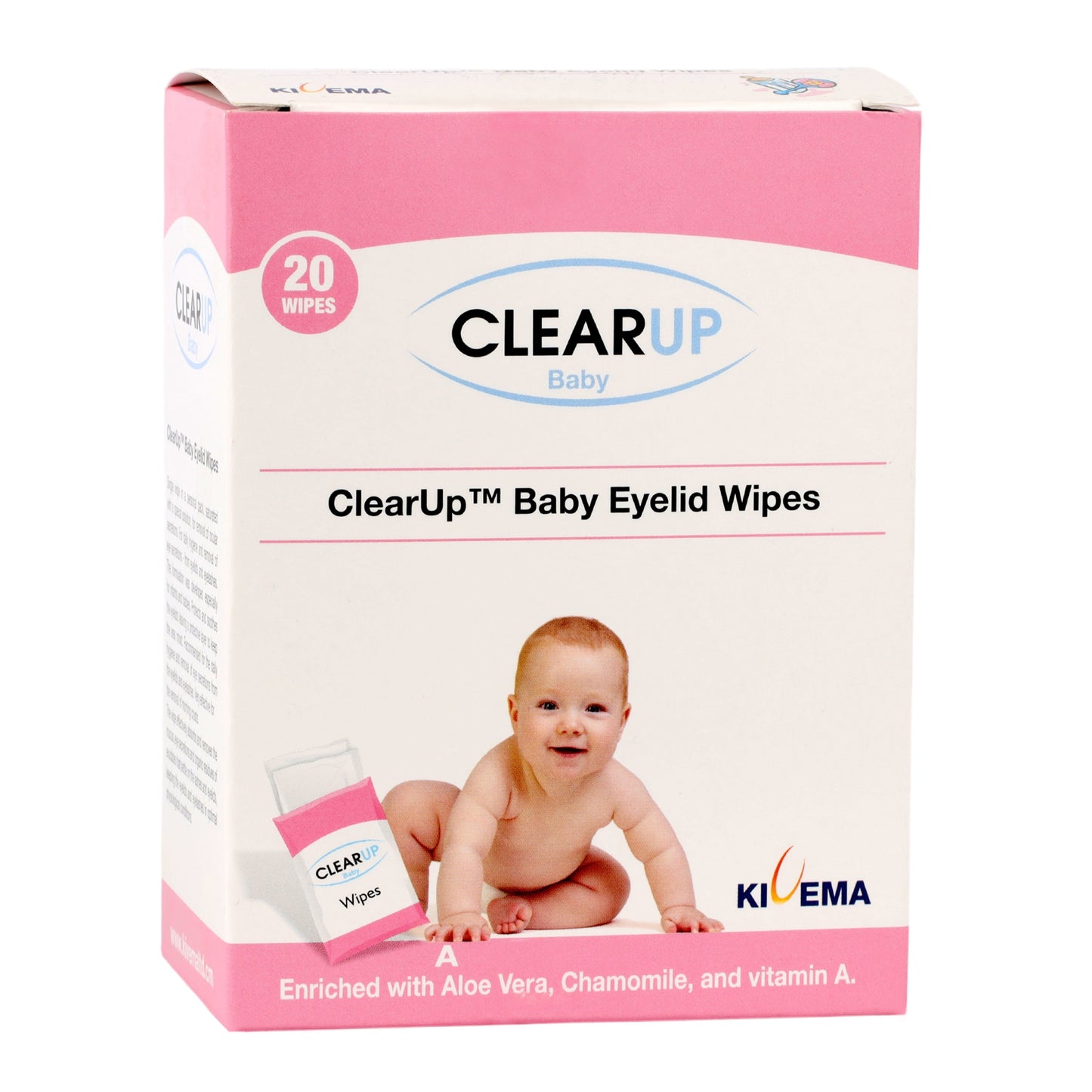 Baby Eyelid Wipes - Soothing Care for Delicate Eyes (20-Unit Pack)